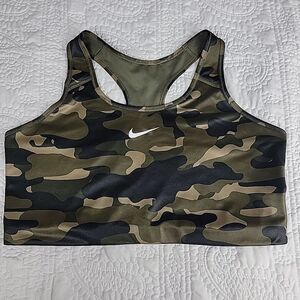 Nike Center Swoosh Womens 2X Crop Tank Top Camo Sleeveless Vintage 90s‎